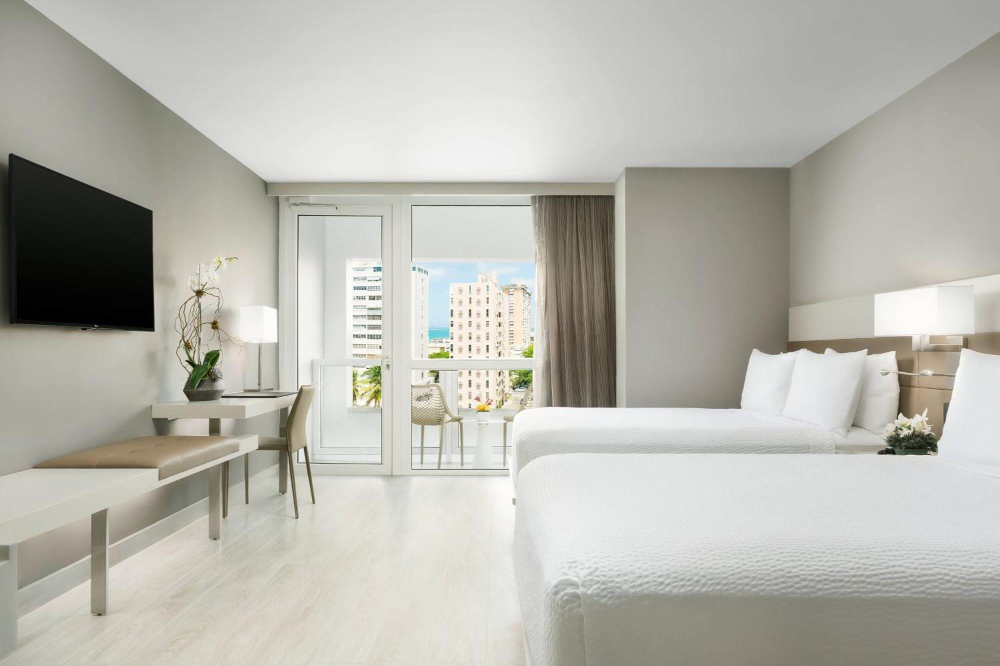 Two Double Beds Balcony
