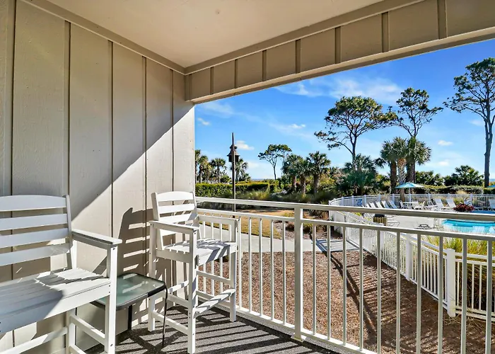 Ocean Dunes Villas #111, Beach Condo In Coligny Beach, 43 S Forest Beach Dr, Hilton Head Sc, Oceanfront Condo, Heated Pool, By Vacation Rental Hhi Hilton Head Island
