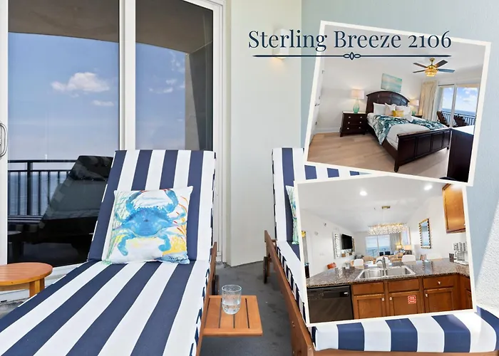 Panoramic Gulf Views: 21St-Floor Sterling Breeze 2Br + Bunk Panama City Beach